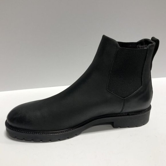 Ross & Snow Mens Fabio Chelsea Black Leather Boots, Size 11.5 M main image 4